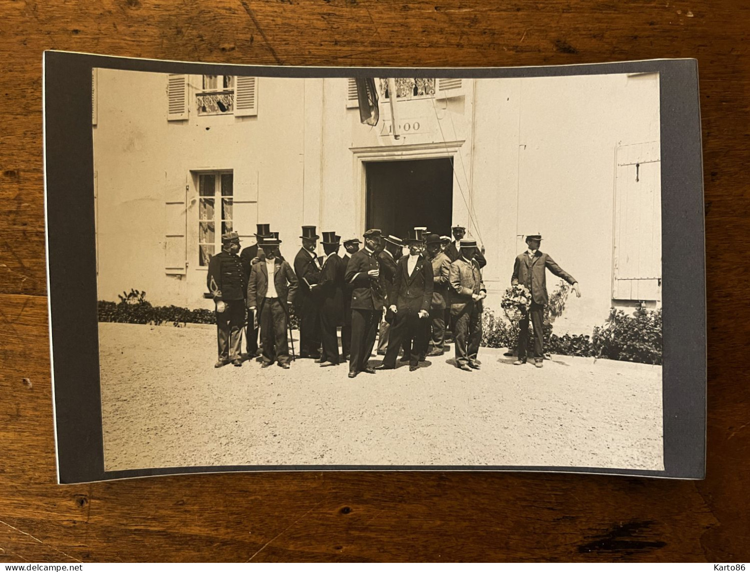 Marans * RARE Photo Ancienne Début 1900 * Mairie Hôtel De Ville Politique Maire Préfet ? * Fête Cérémonie Inauguration ? - Andere & Zonder Classificatie