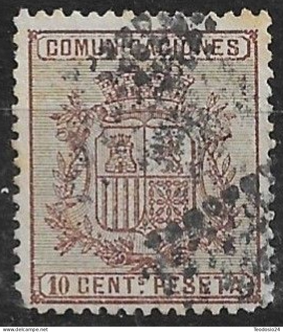 ESPAÑA 1874 - Escudo De España Sello  10 C. Edifil  153a - Gebruikt