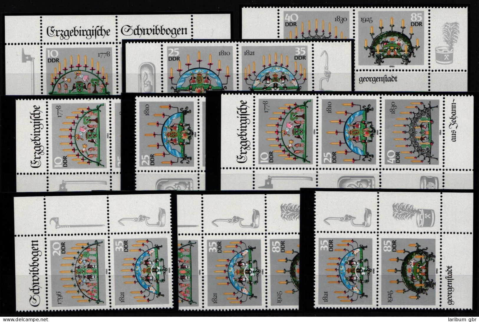 DDR W Zd 696-W Zd 698 Und S Zd 326-S Zd 331 Postfrisch #KZ380 - Otros & Sin Clasificación