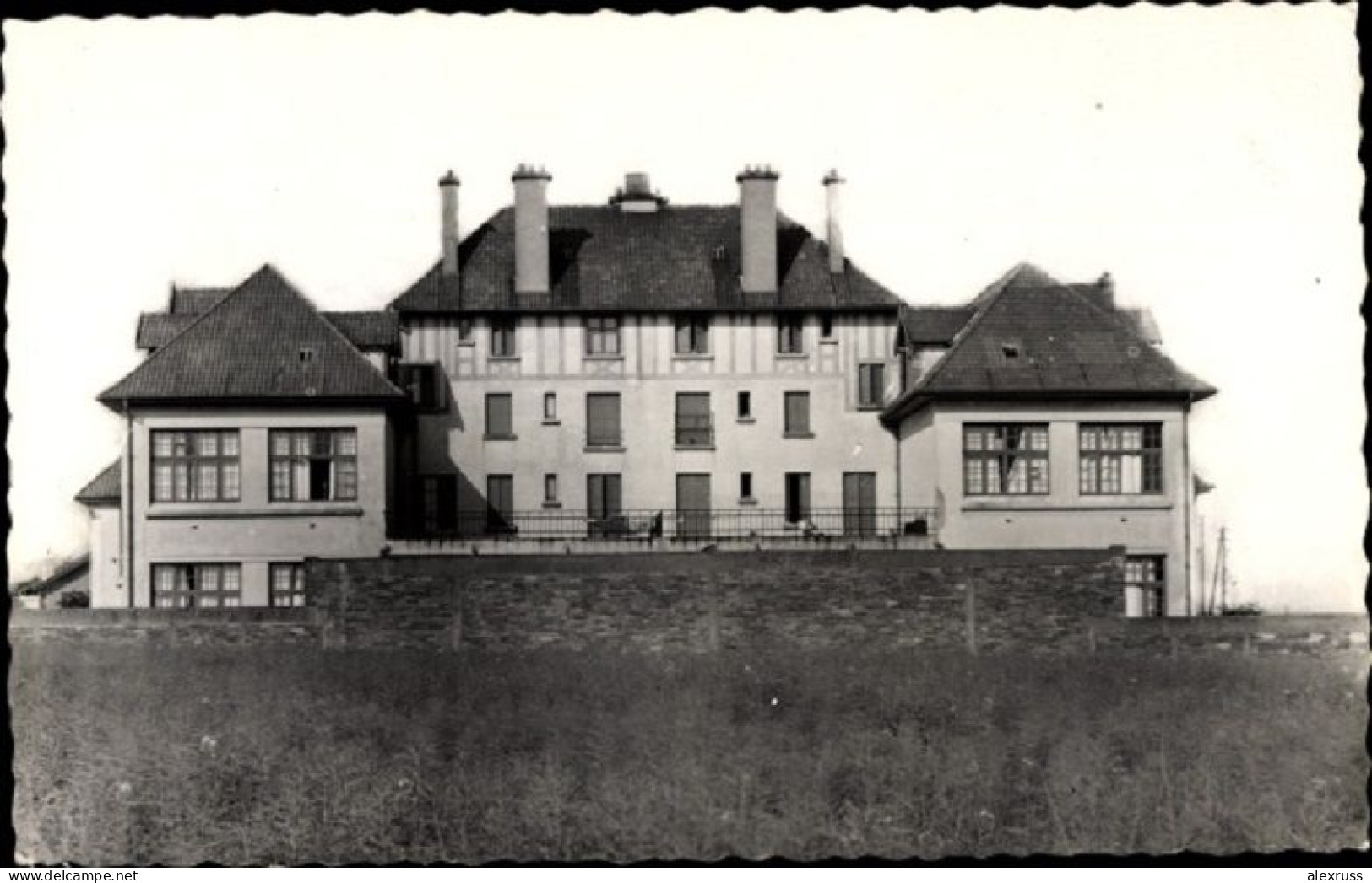 France Photo RPPC Postcard 1957 Goussainville Val D'Oise, Groupe Pasteur, View Of Chateau, Posted - Goussainville