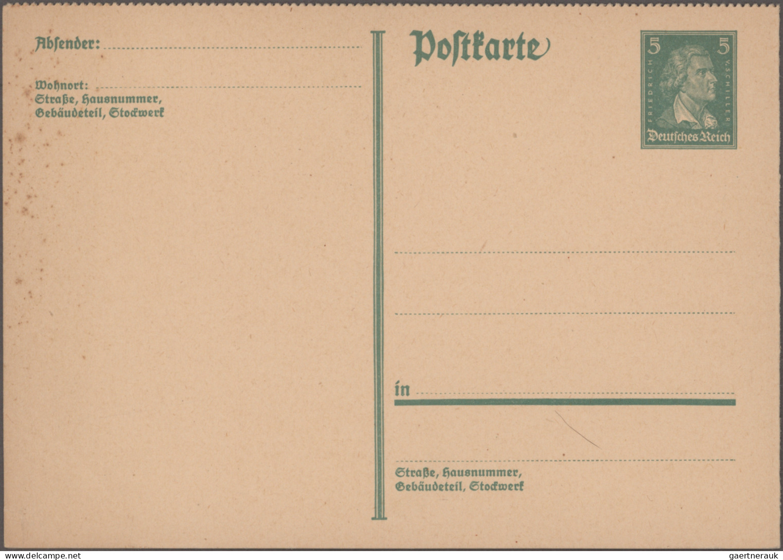 Deutsches Reich - Ganzsachen: 1924/1932, Ganzsachen Postkarten und Bildpostkarte