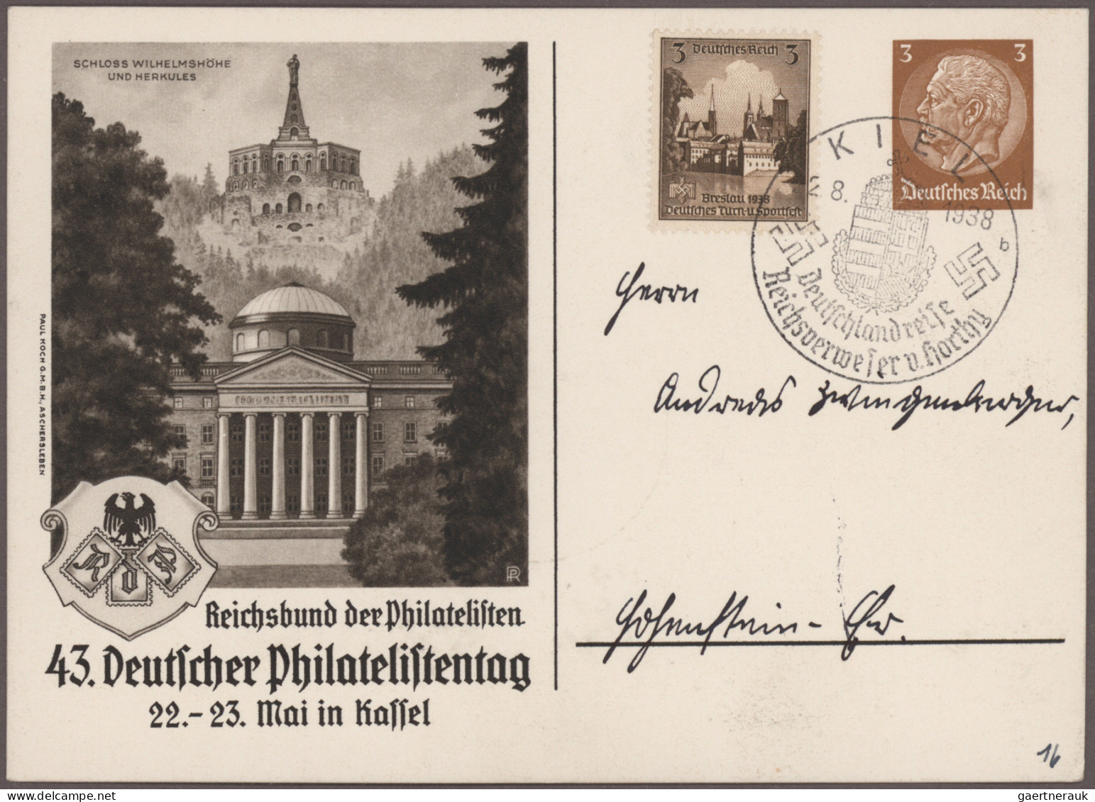 Deutsches Reich - Ganzsachen: 1933/1944, Partie von ca. 95 ungebrauchten/gebrauc