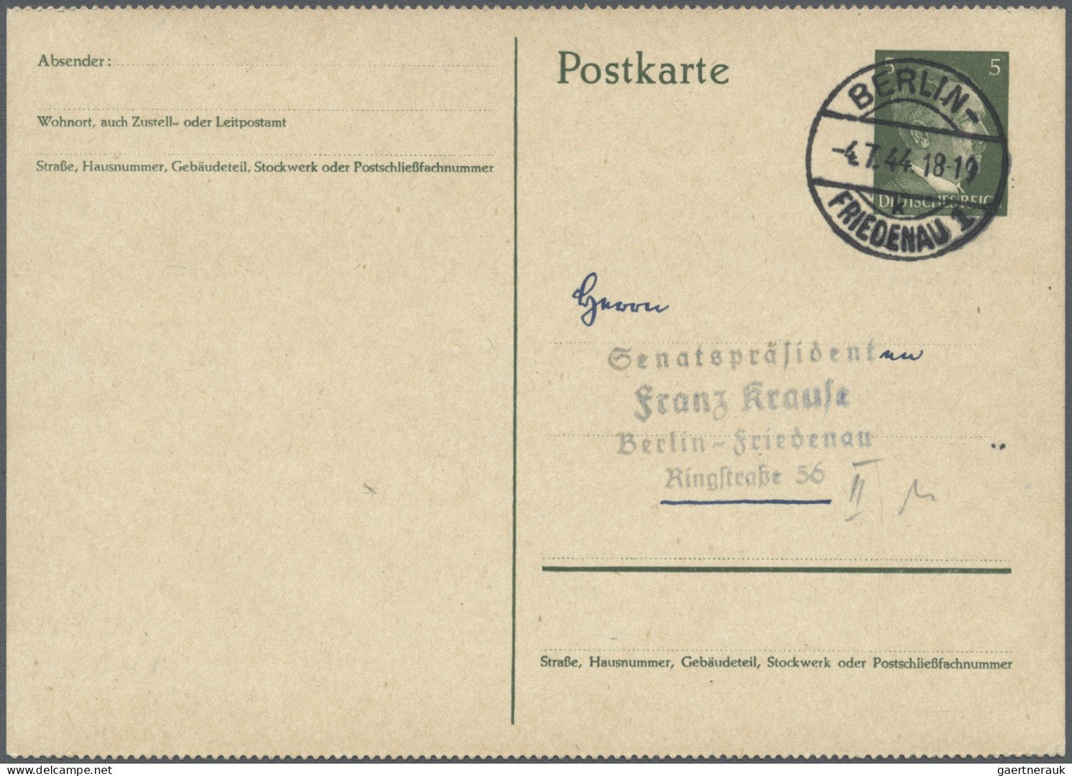 Deutsches Reich - Privatganzsachen: 1878/1944, Partie Von 21 Privatganzsachen Un - Andere & Zonder Classificatie
