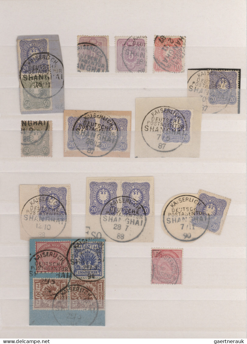 Deutsche Post In China: 1887/1917, Deutsche Post In China Sammlung In Steckalben - China (oficinas)