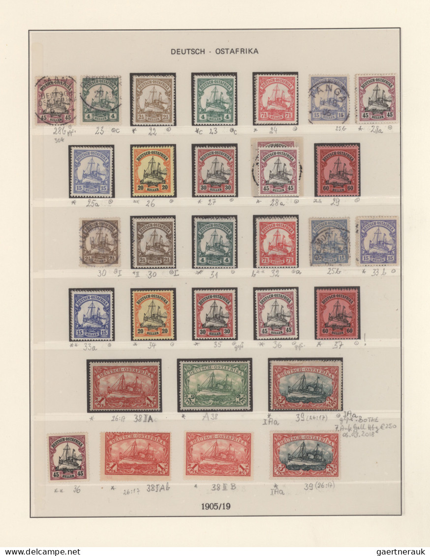 Deutsch-Ostafrika: 1889-1920 Sammlung Sowohl Postfrisch Bzw. Ungebraucht (49 Mar - German East Africa