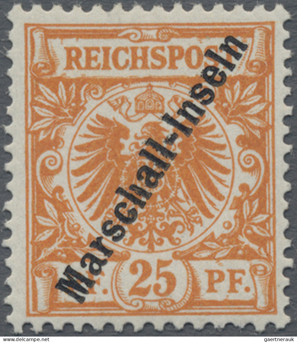 Deutsche Kolonien - Marshall-Inseln: 1897/1914, sauberes Lot mit diversen Ausgab