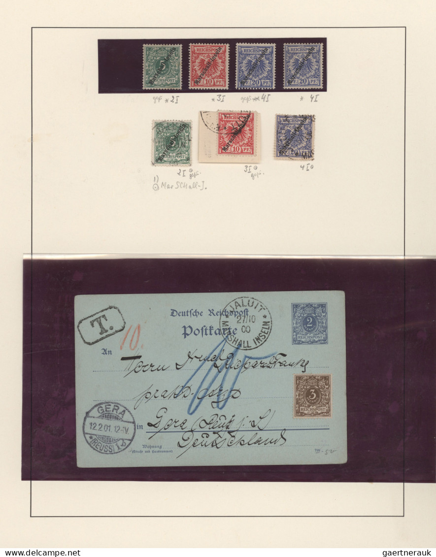 Deutsche Kolonien - Marshall-Inseln: 1897-1919 Sammlung Sowohl Postfrisch Bzw. U - Marshall-Inseln