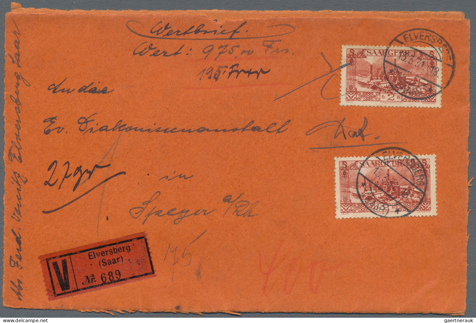 Deutsche Abstimmungsgebiete: Saargebiet: 1911/1936, Partie Von 35 Briefen/Karten - Covers & Documents