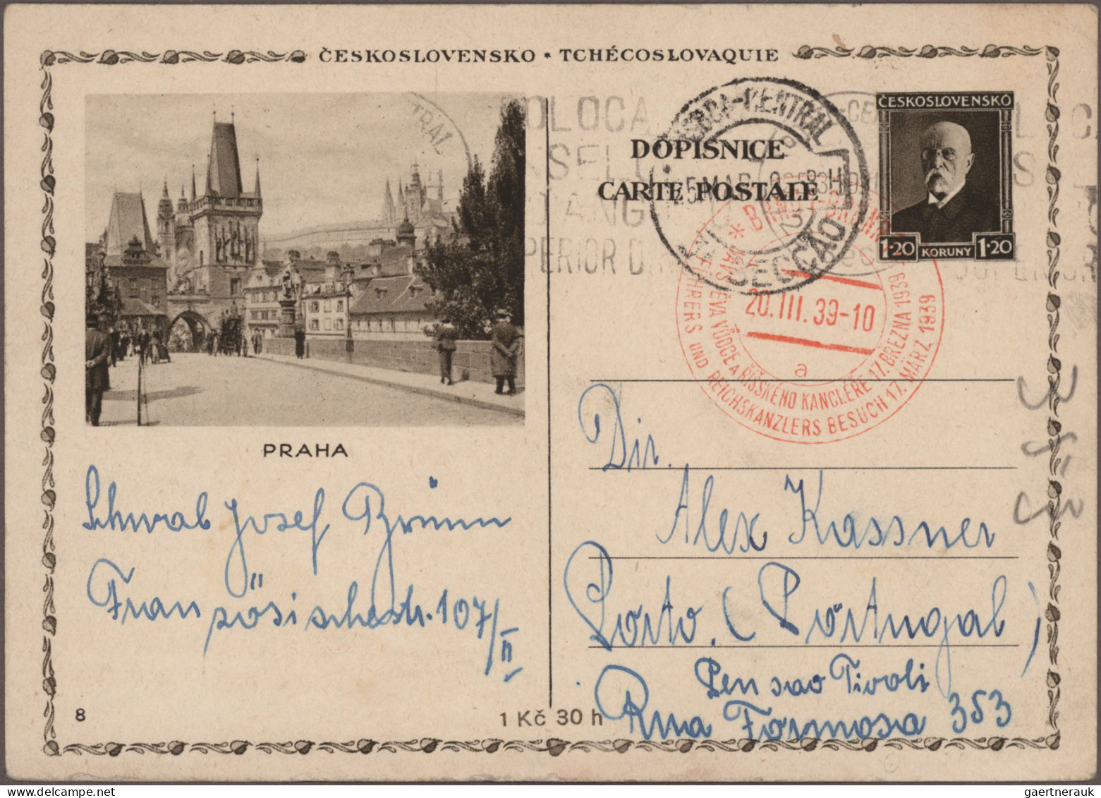 Sudetenland - Ganzsachen: 1938/1939, außerordentliche Sammlung Ganzsachen-Postka