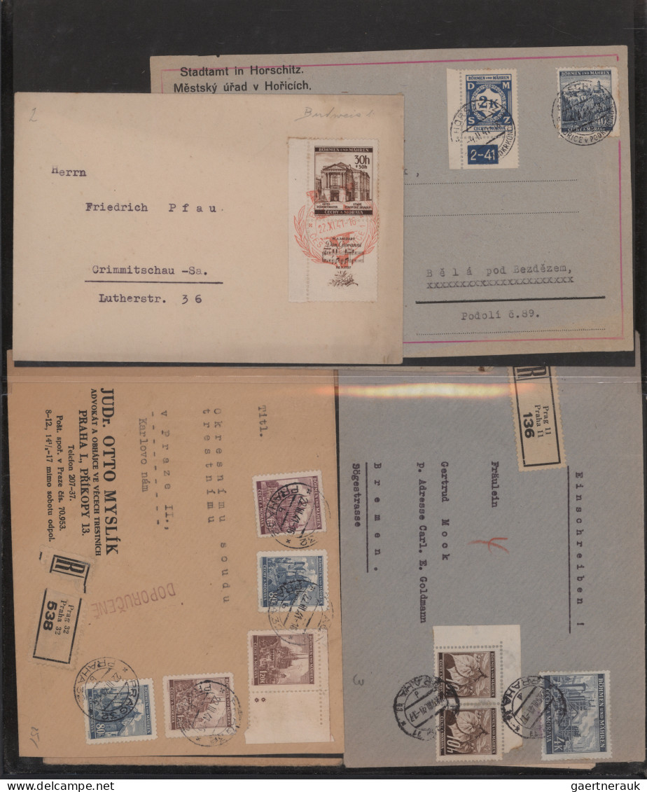 Deutsche Besetzung II. WK: 1938/1943, B/M,GG Etc., Sammlung Mit Ca. 60 Verschied - Ocupación 1938 – 45