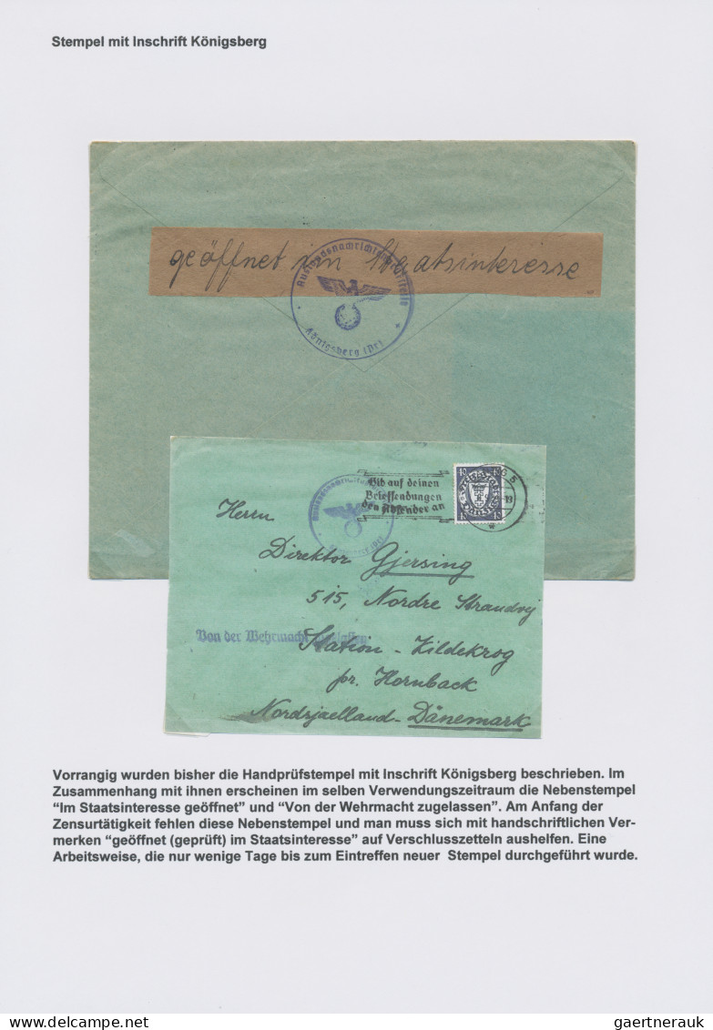 Zensurpost: 1939/44, Mehrfach National Und International Prämierte Ausstellungss - Autres & Non Classés