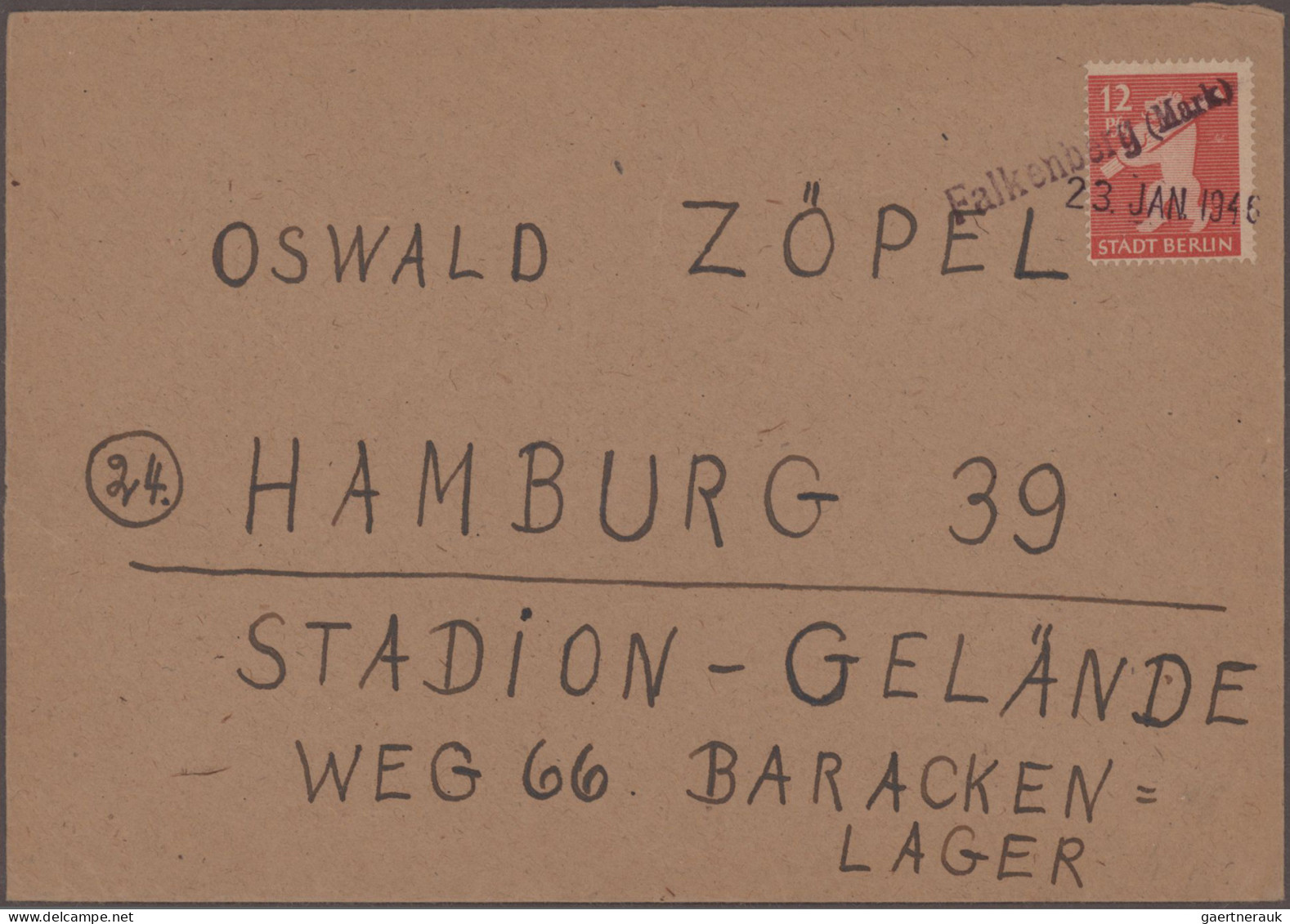 Deutschland ab 1945 - Gebühr Bezahlt: 1945/49: Aus Essen erhielten wir eine umfa