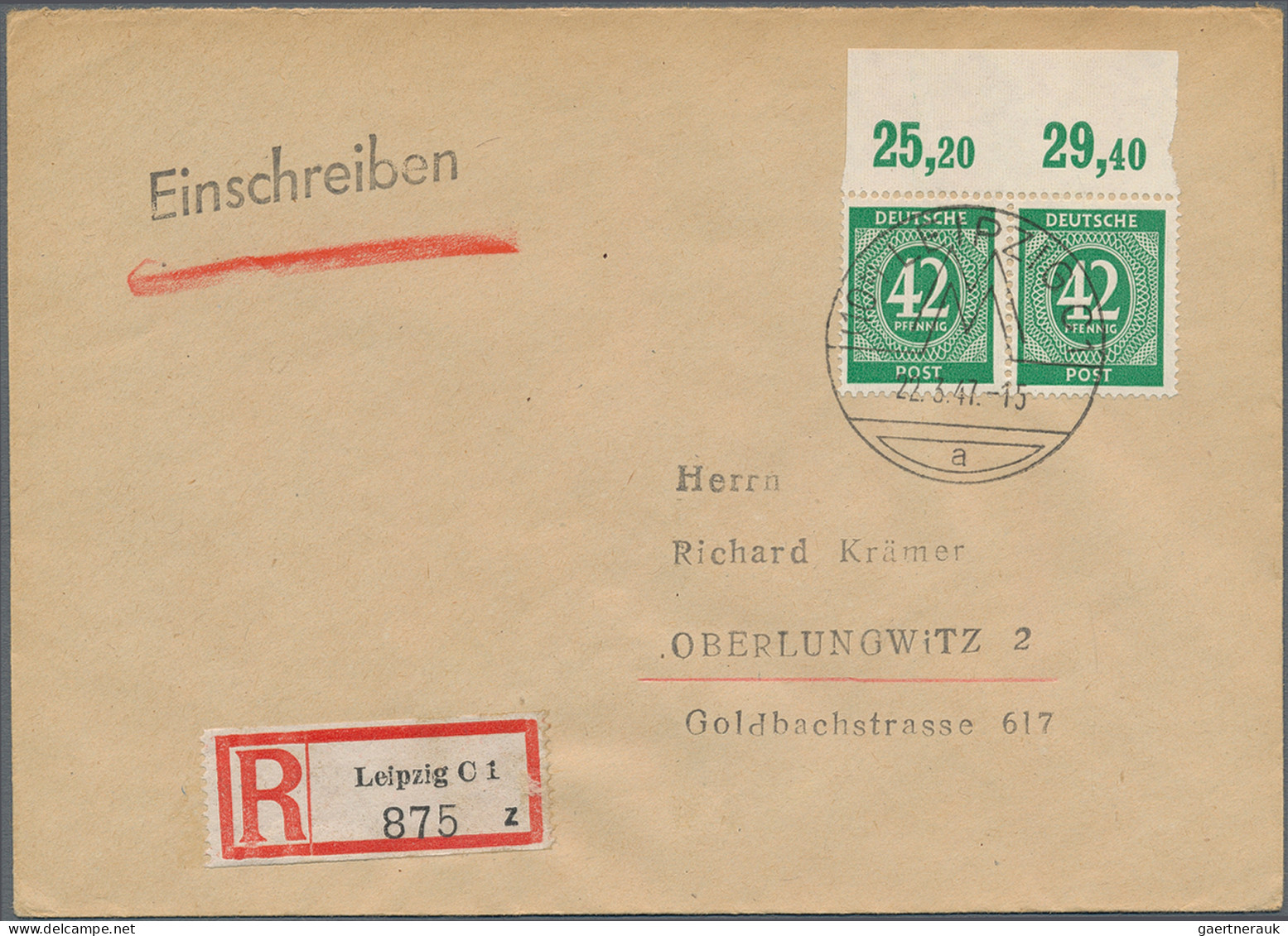 Alliierte Besetzung - Gemeinschaftsausgaben: 1946/1948, Ziffern-Serie, Saubere P - Otros & Sin Clasificación