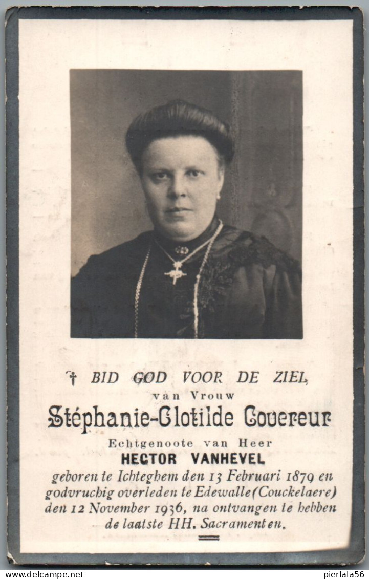 Bidprentje Ichtegem - Covereur Stéphanie Clotilde (1879-1936) - Andachtsbilder