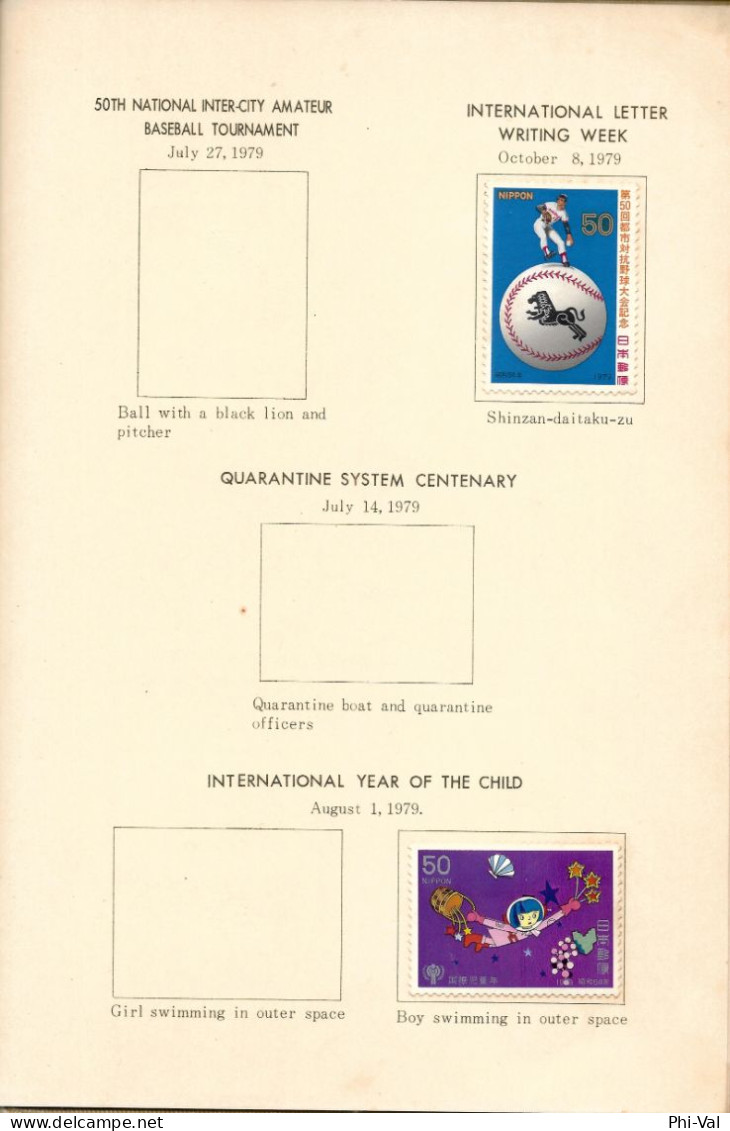 (LOT391) Japan postage stamps 1979 booklet.