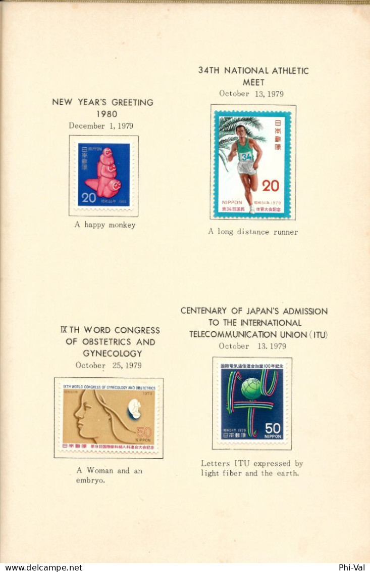 (LOT391) Japan postage stamps 1979 booklet.