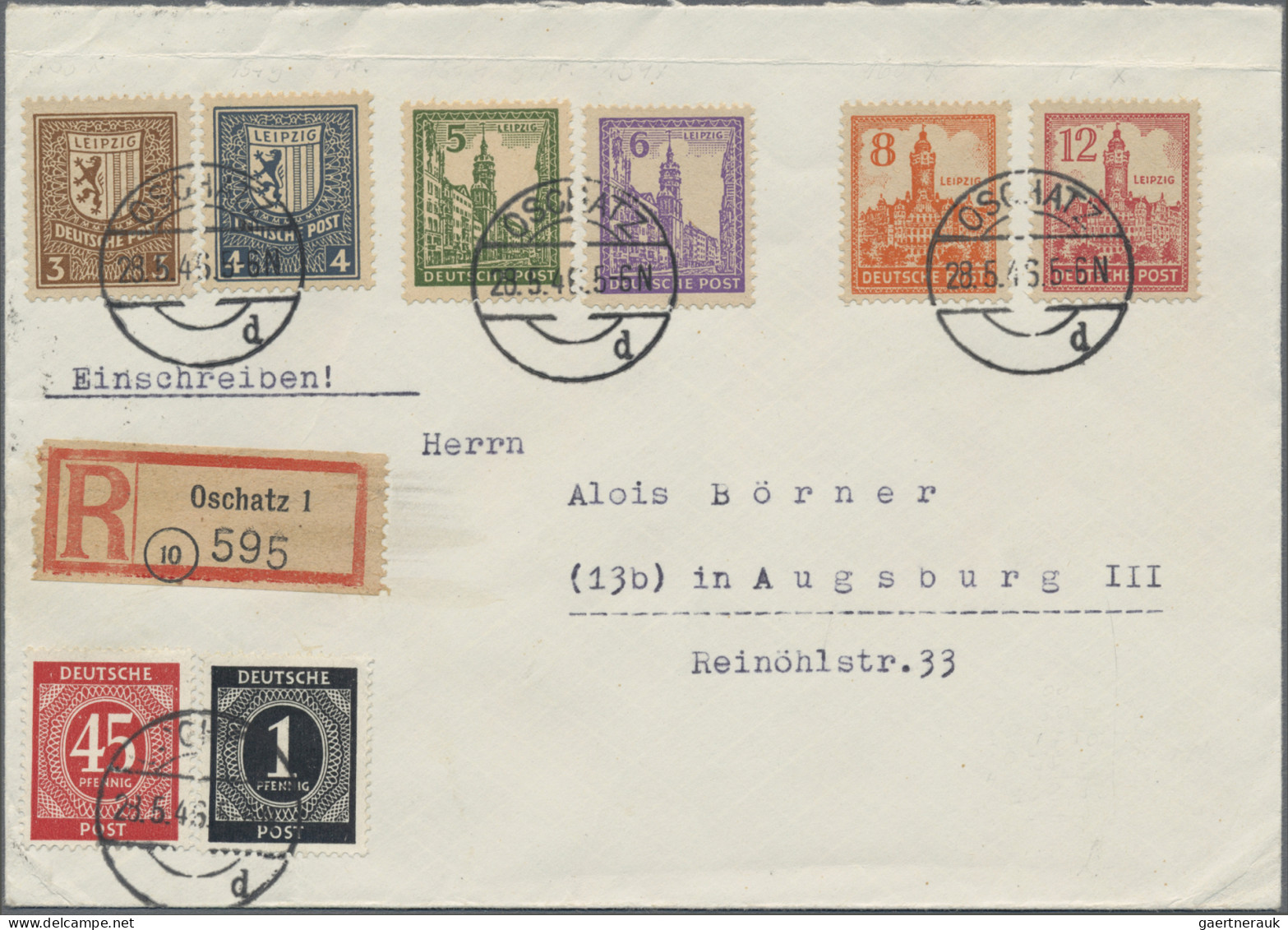 Sowjetische Zone Und DDR: 1945/1990, Partie Von Ca. 159 Briefen Und Karten, Dabe - Sammlungen