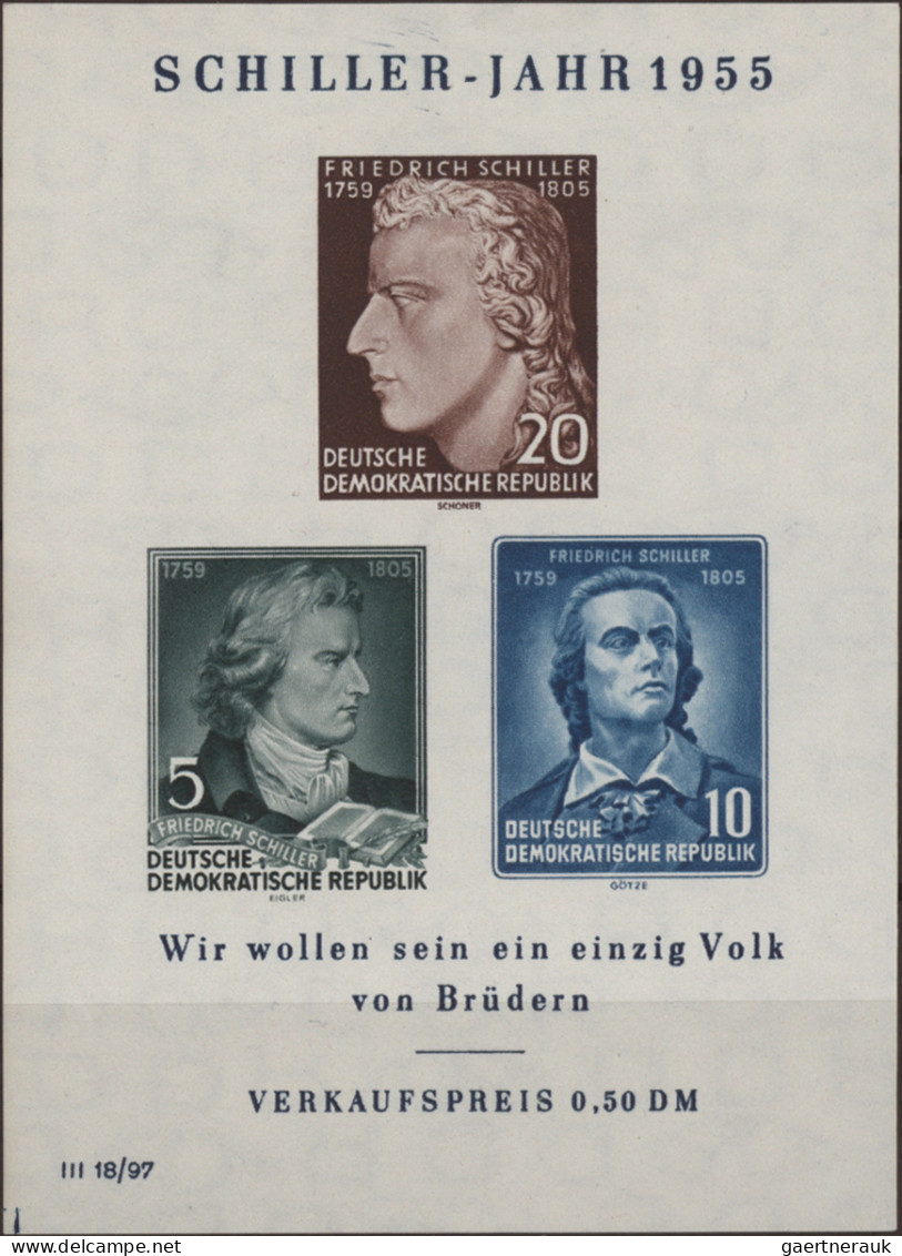 Sowjetische Zone Und DDR: 1946/1958 BLOCKS: Spezialsammlung Der Blockausgaben Vo - Colecciones