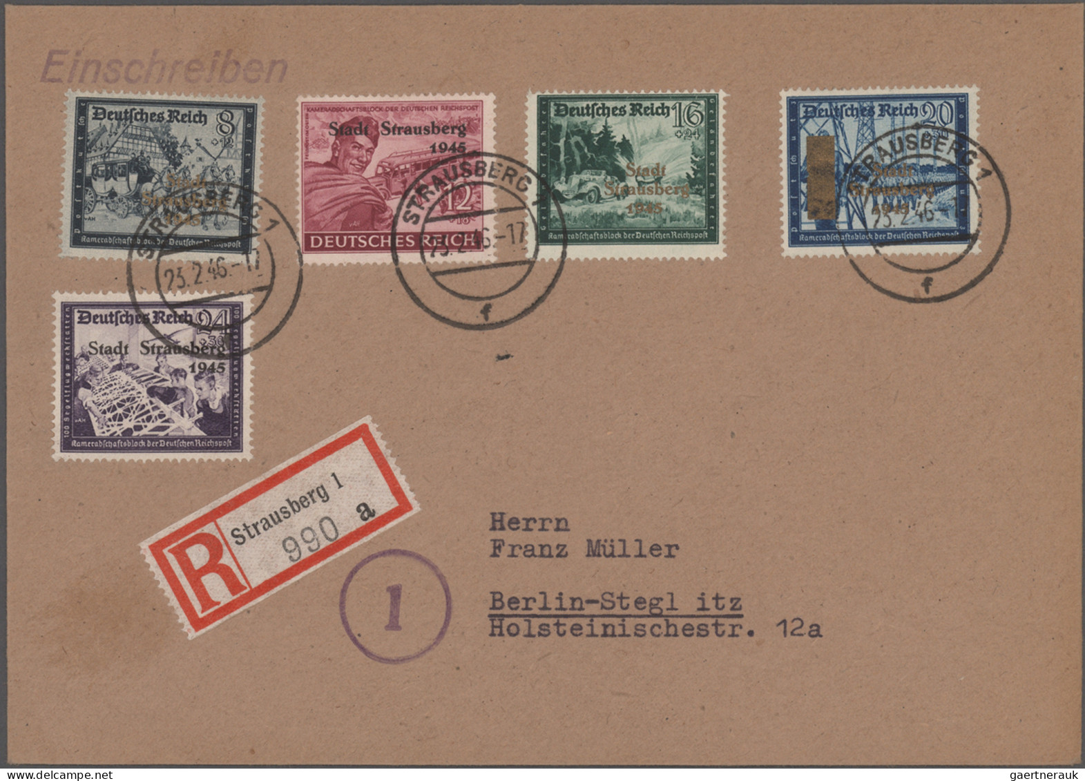 Sowjetische Zone: 1945/1949, Posten Mit über 50 Briefen, Karten Und Ganzsachen M - Sonstige & Ohne Zuordnung