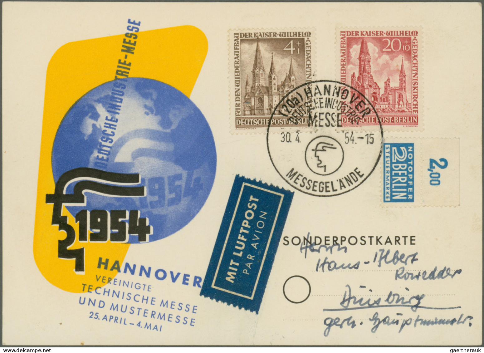 Berlin: 1949/1966, saubere Partie von 38 Briefen und Karten mit dekorativen Fran