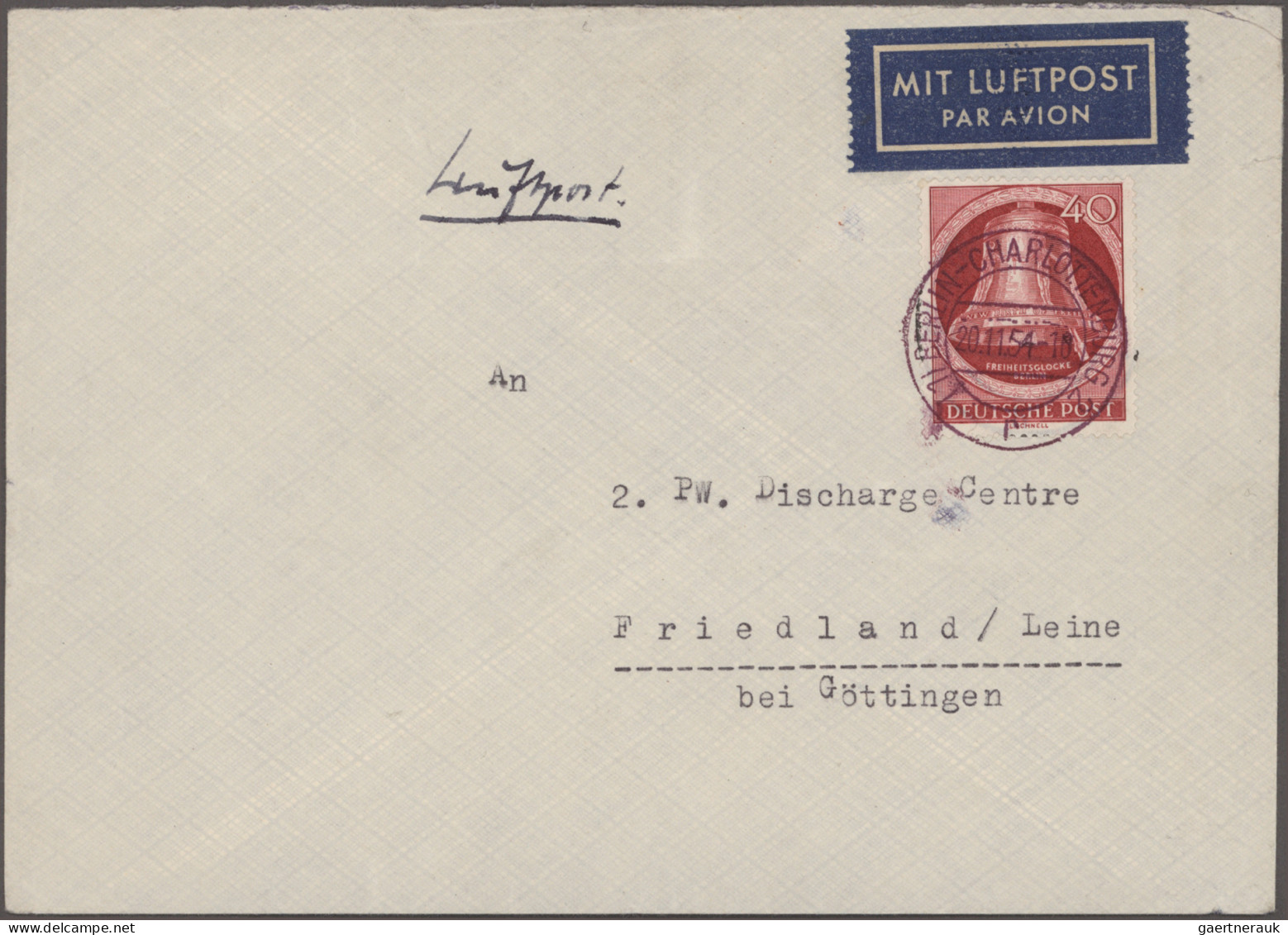 Berlin: 1950/1964, Saubere Partie Von 58 Briefen Und Karten In Netter Vielfalt, - Lettres & Documents