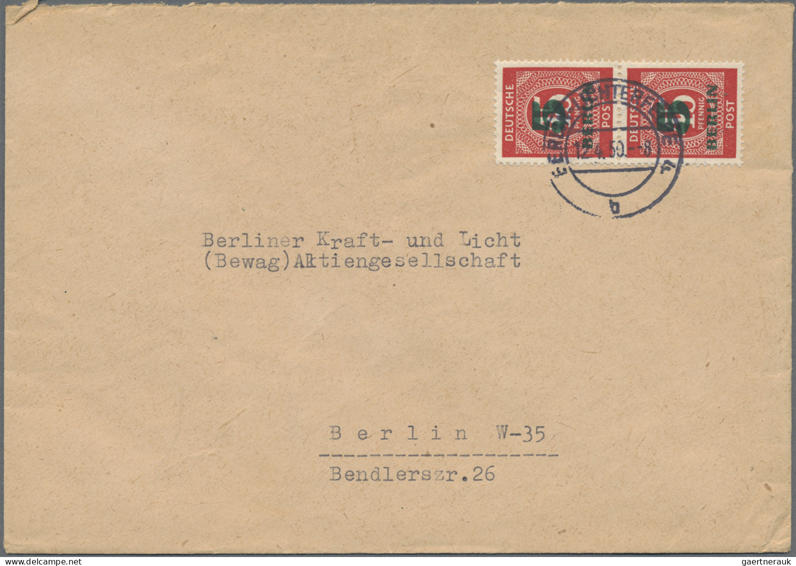 Berlin: 1952/1967, Partie Von Ca. 121 Bedarfs-Briefen Und -Karten, Alle Mit Auss - Briefe U. Dokumente