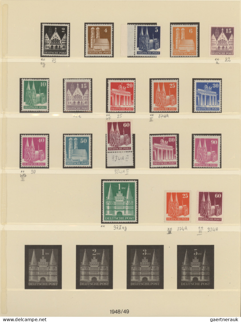 Bizone: 1945-49 ca.: Spezialisierte und umfangreiche Sammlung der verschiedenen
