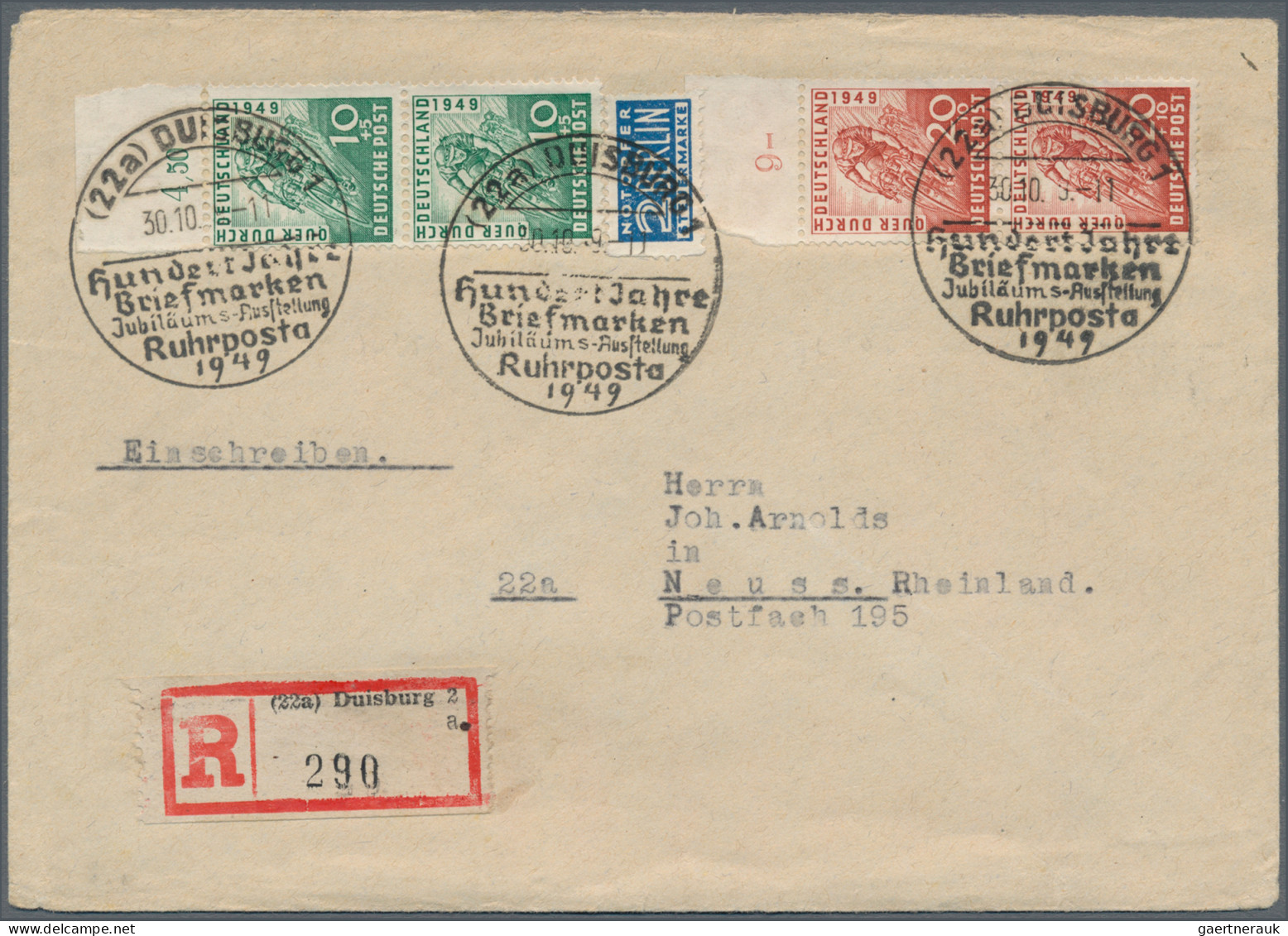 Bizone: 1948/1948, Sondermarken, Meist Postfrische Bzw. Gestempelte Partie Auf S - Sonstige & Ohne Zuordnung