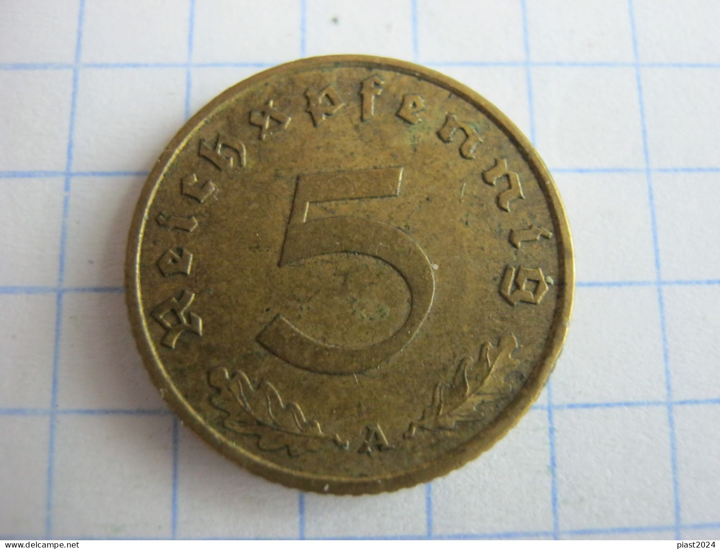 Germany 5 Reichspfennig 1939 A - 5 Reichspfennig