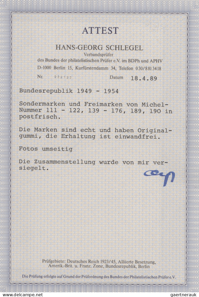 Bundesrepublik Deutschland: 1949 - 2005, Postfrische Sammlung, In Den Hauptnumme - Colecciones