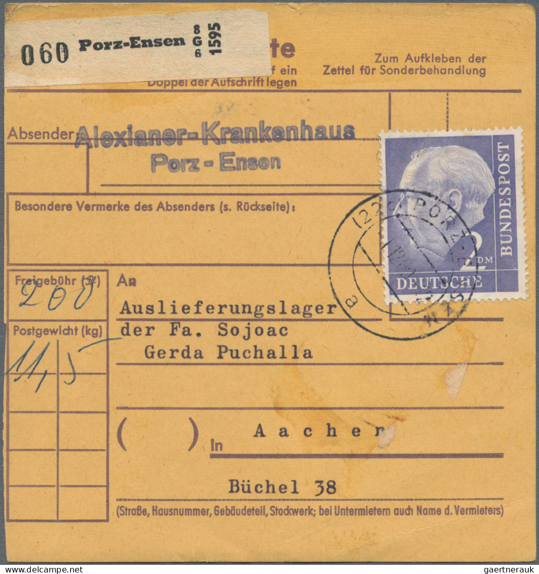 Bundesrepublik Deutschland: 1954, HEUSS I, umfangreiche Sammlung mit ca. 350 Bel