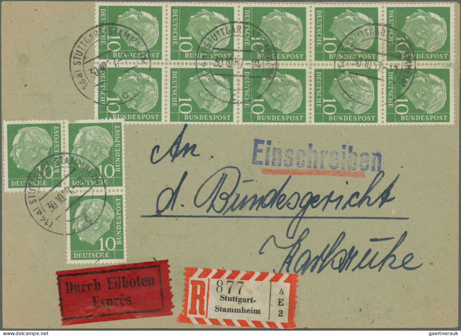 Bundesrepublik Deutschland: 1954/1969, DAUERSERIEN HEUSS (HAUPTWERT) Sowie Etwas - Sammlungen