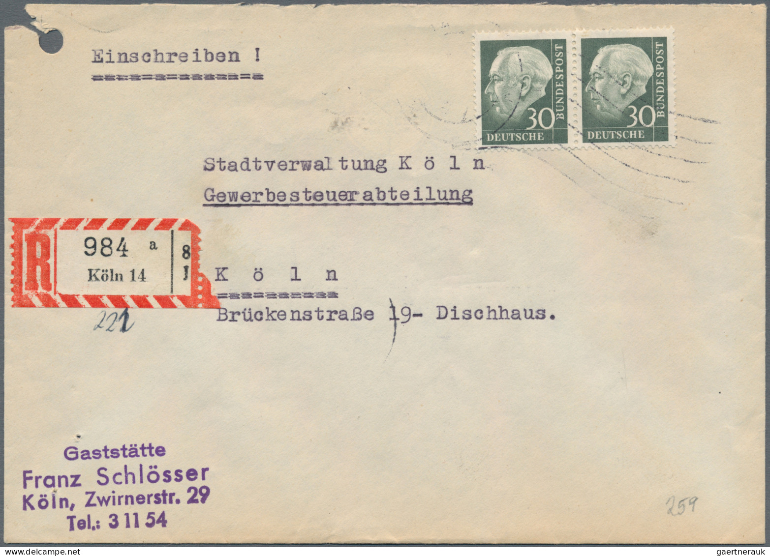 Bundesrepublik Deutschland: 1956/1959, HEUSS II Und Heuss Medaillion, Sammlung M - Verzamelingen