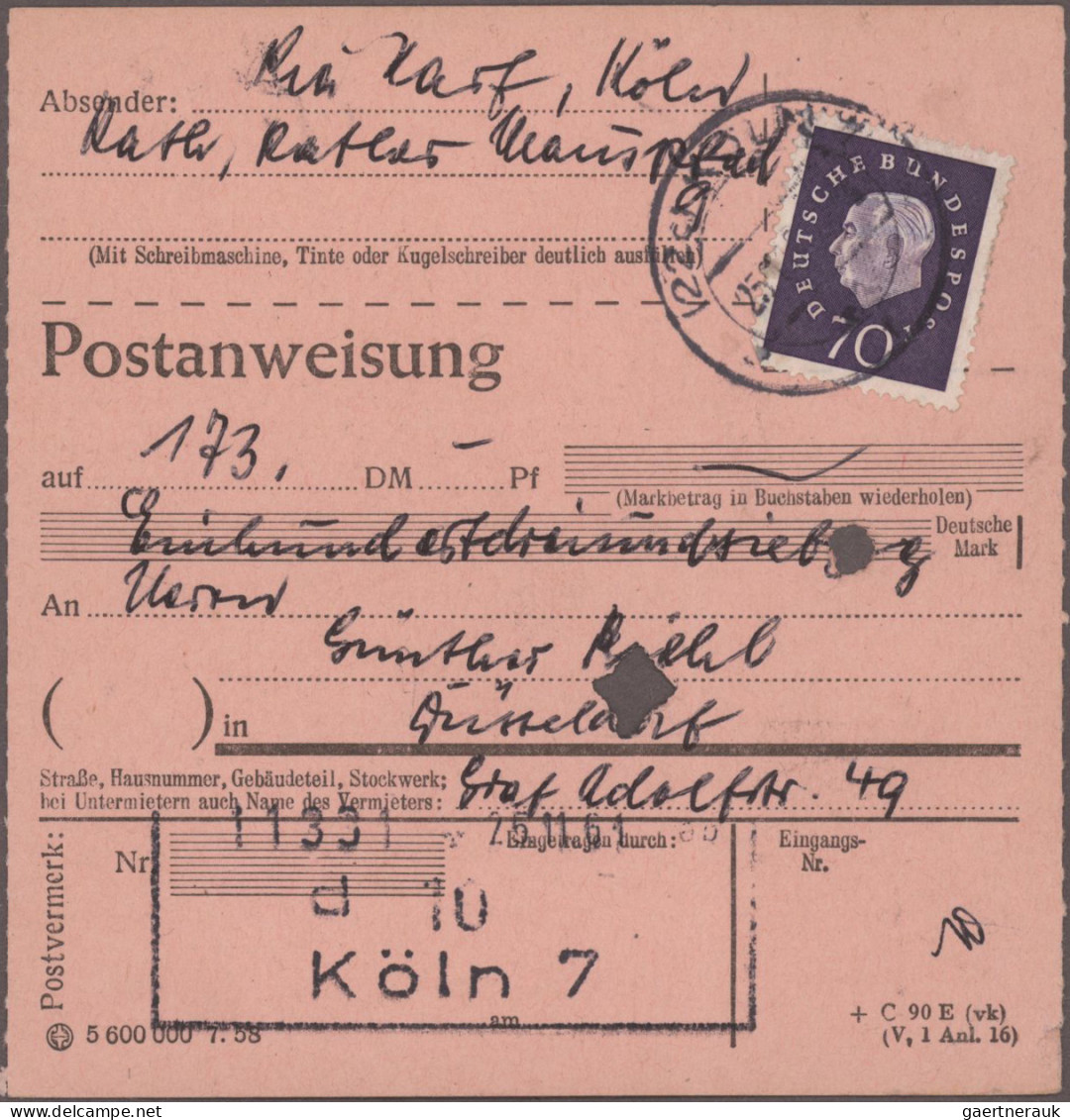 Bundesrepublik Deutschland: 1960/1962, Heuss I/III, Umfangreiche Sammlung Von Ca - Sammlungen