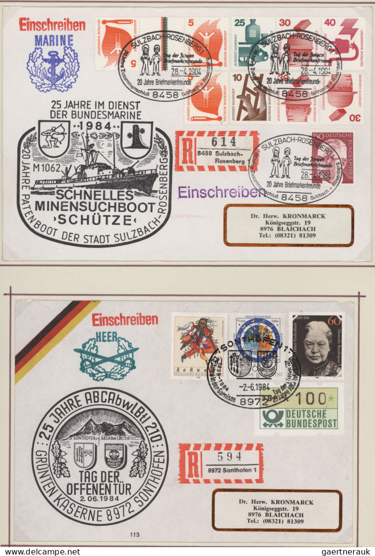 Bundesrepublik Deutschland: 1977/1984, Bunte Sammlung Von Ca. 1.040 Sonderbelege - Verzamelingen