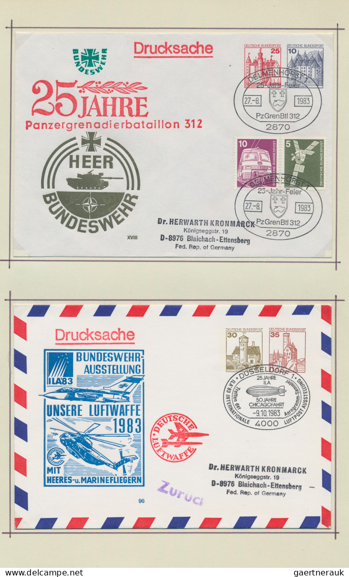 Bundesrepublik - Privatganzsachen: 1982/1984, Saubere Sammlung Von 250 Privat-Ga - Other & Unclassified