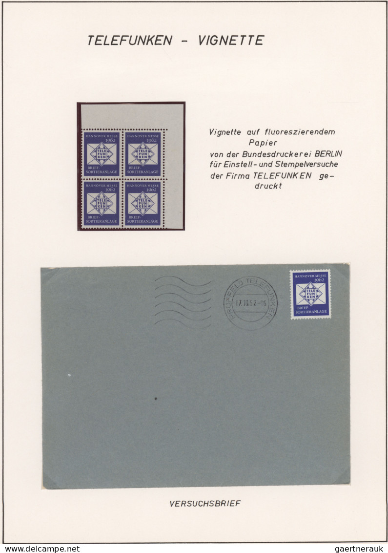 Bundesrepublik - Besonderheiten: 1961/1973, Sehr Interessante, Ausstellungsmäßig - Autres & Non Classés