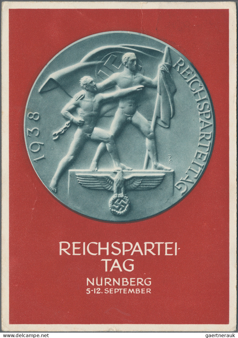 Ansichtskarten: Propaganda: 1878/1963, Kleiner Posten Briefe, Ganzsachen, Ansich - Parteien & Wahlen