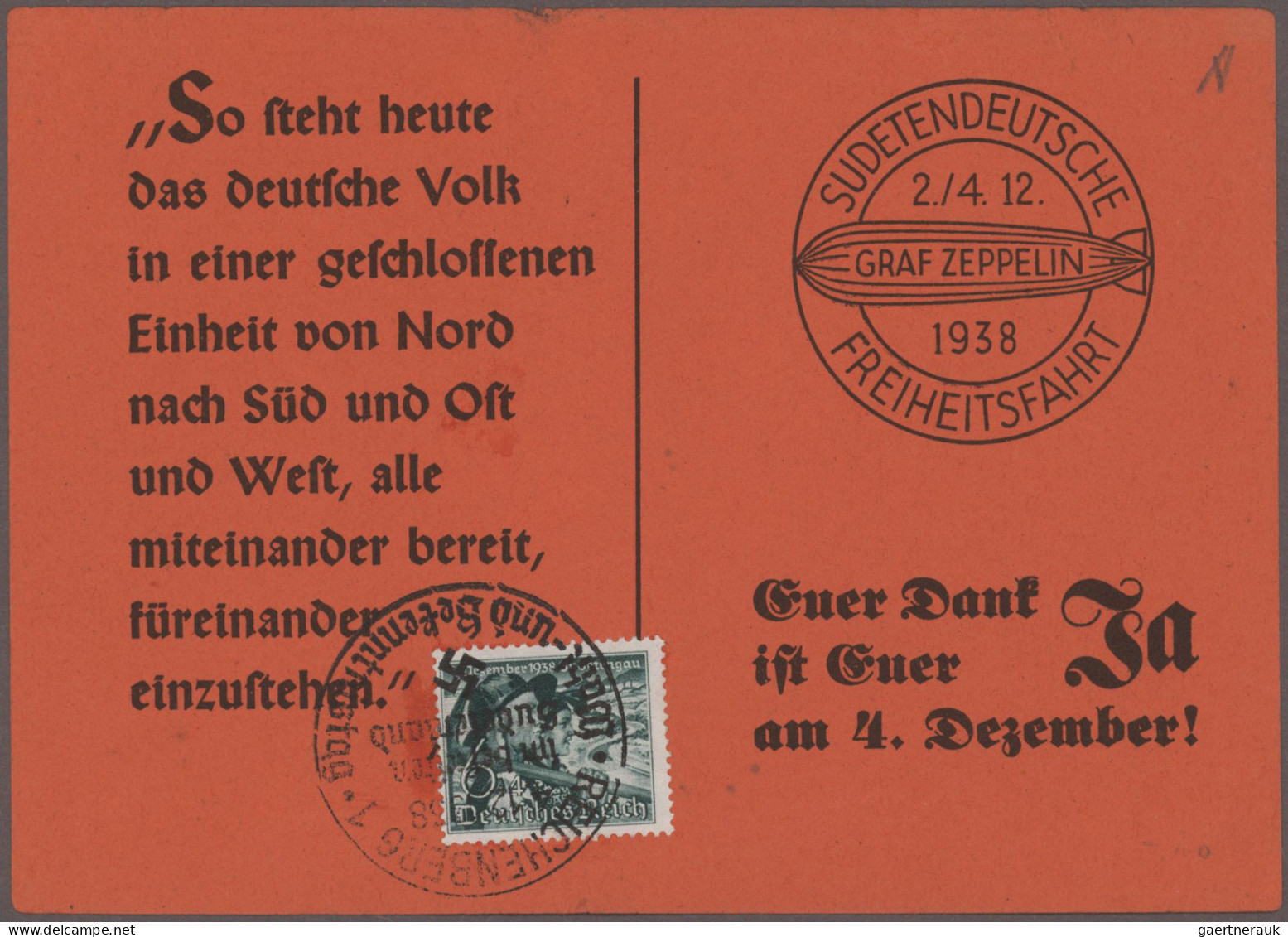 Ansichtskarten: Propaganda: DEUTSCHES REICH 1913-1945 (ca.), Sammlung Von 70 Pro - Parteien & Wahlen