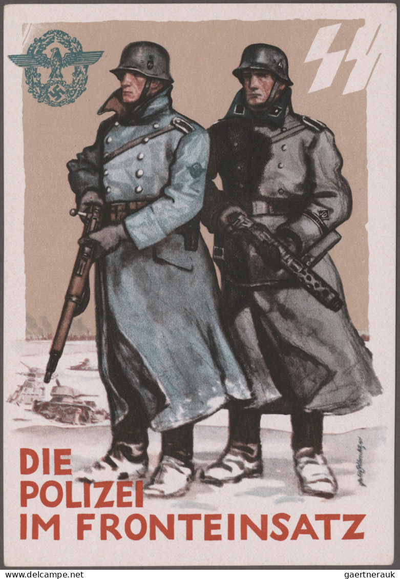 Ansichtskarten: Propaganda: 1933/1945 (ca.) Mix Aus Etwa 50 Propagandakarten Mit - Parteien & Wahlen