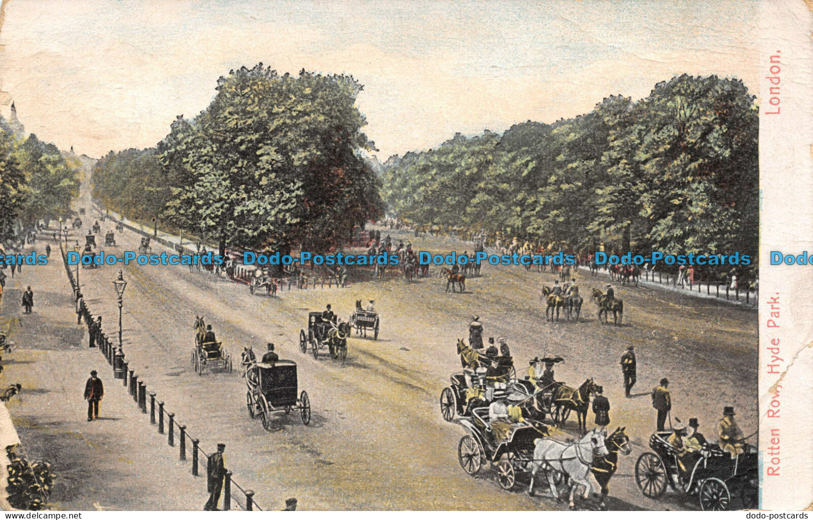 R109377 Rotten Row. Hyde Park. London. 1907 - Andere & Zonder Classificatie