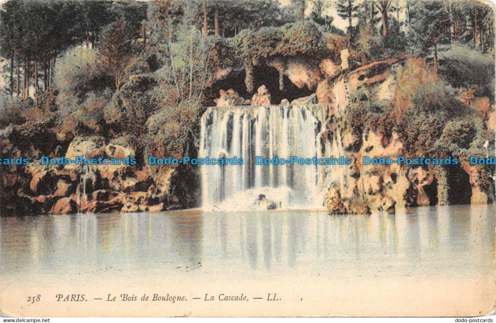 R110282 Paris Le Bois De Boulogne. La Cascade. LL. No 258. B. Hopkins - Monde