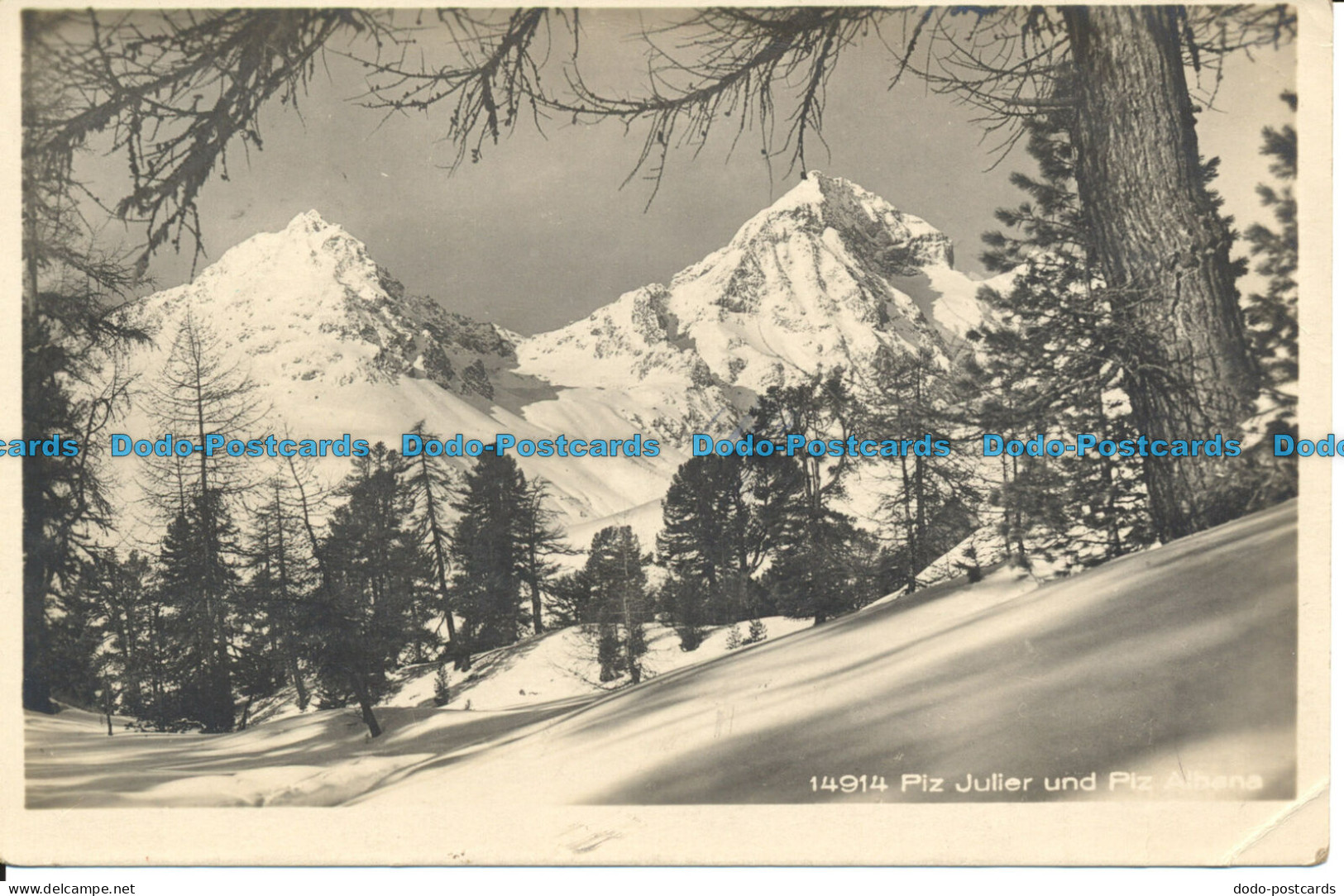 R109794 Piz Julier Und Piz Albana. 1926. B. Hopkins - Monde