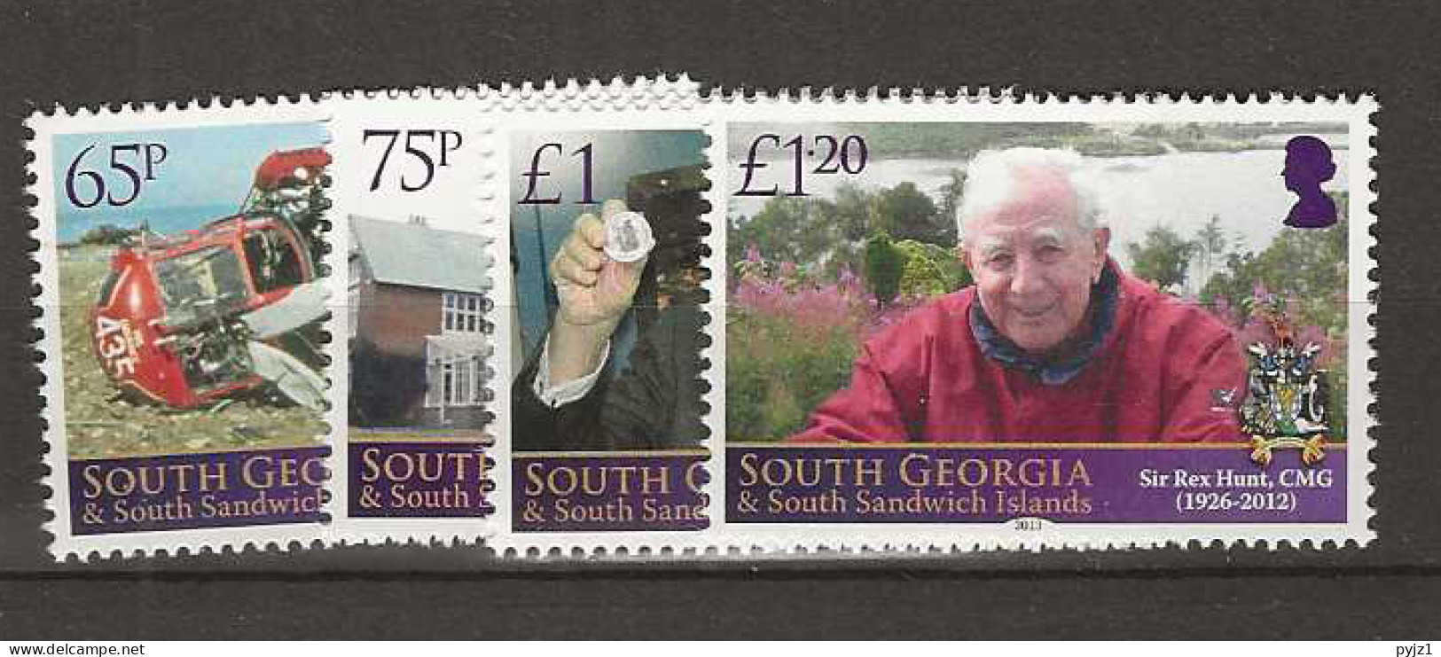 2013 MNH South Georgia  Mi 590-93 Postfris** - Géorgie Du Sud