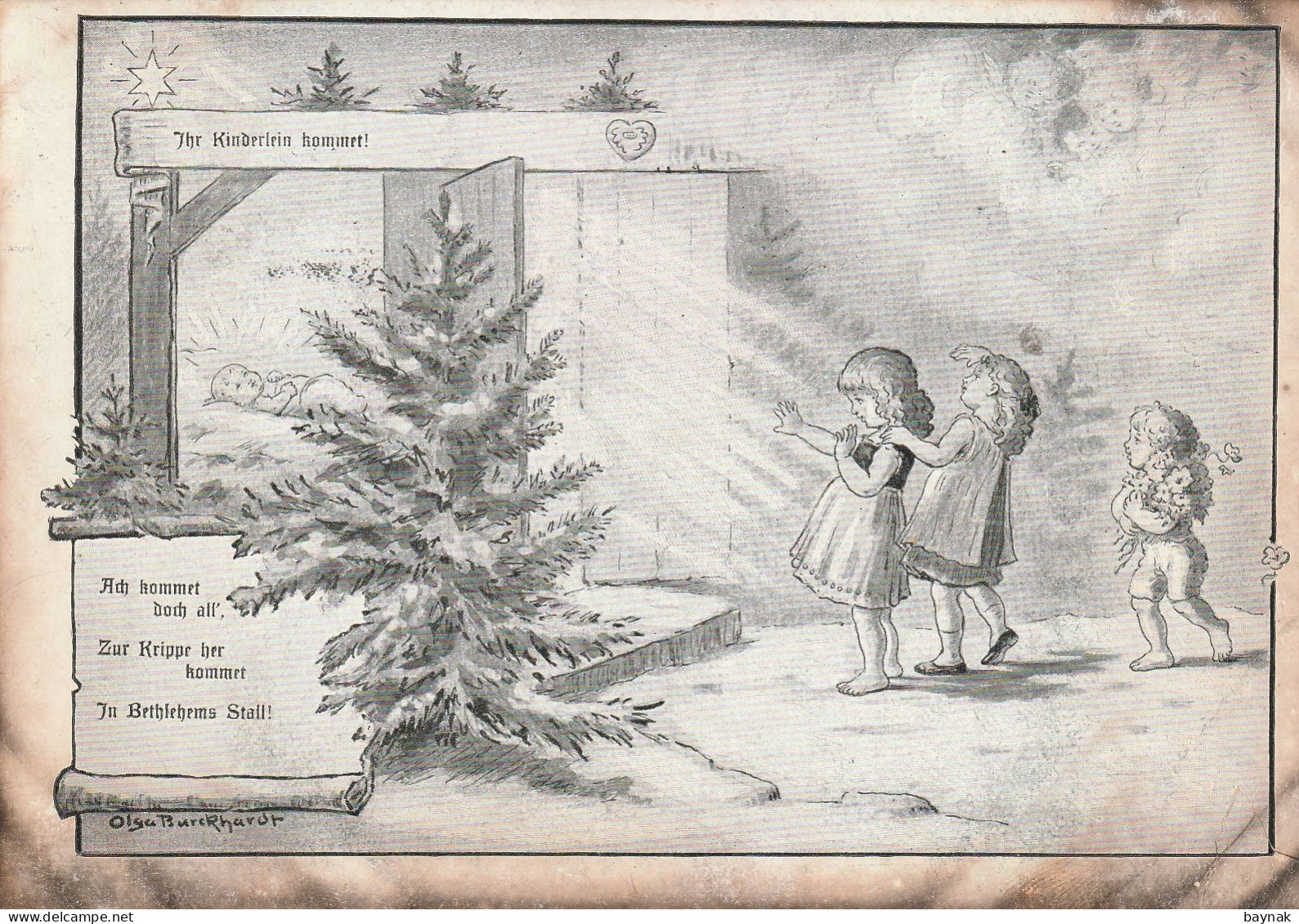 TH3655  --  CHRISTMAS  --  IHR KINDERLEIN KOMMET!    --  BETLEHEM STALL  --  1924 - Other & Unclassified