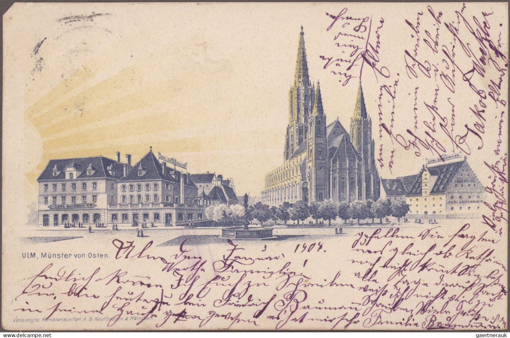 Ansichtskarten: Etwa 1000 Ansichtskarten Aus Ganz Deutschland Im Großen Karton, - 500 Postcards Min.