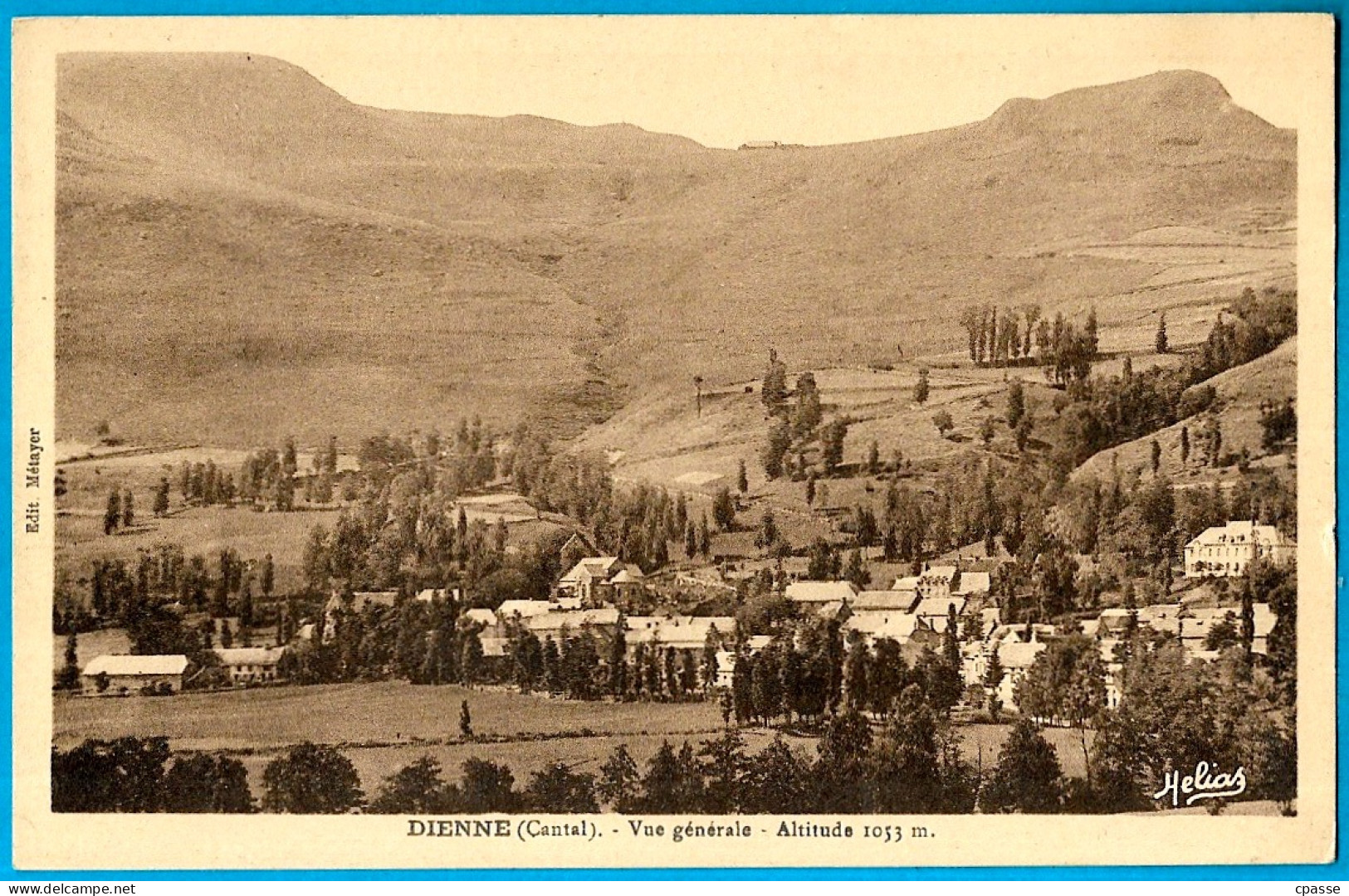 CPA 15 DIENNE Cantal - Vue Générale - Altitude 1053 M. - Autres & Non Classés