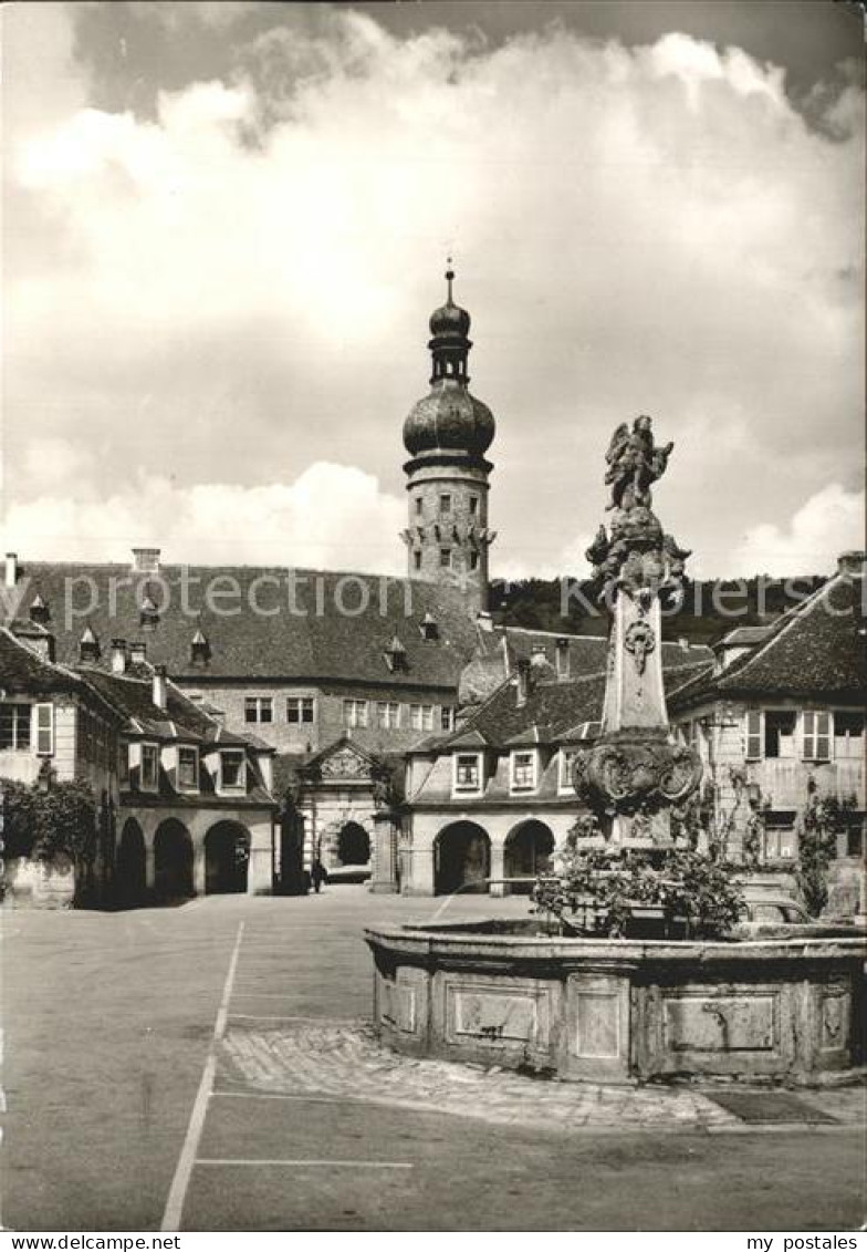 72201650 Weikersheim Schloss Mit Marktbrunnen Weikersheim - Other & Unclassified