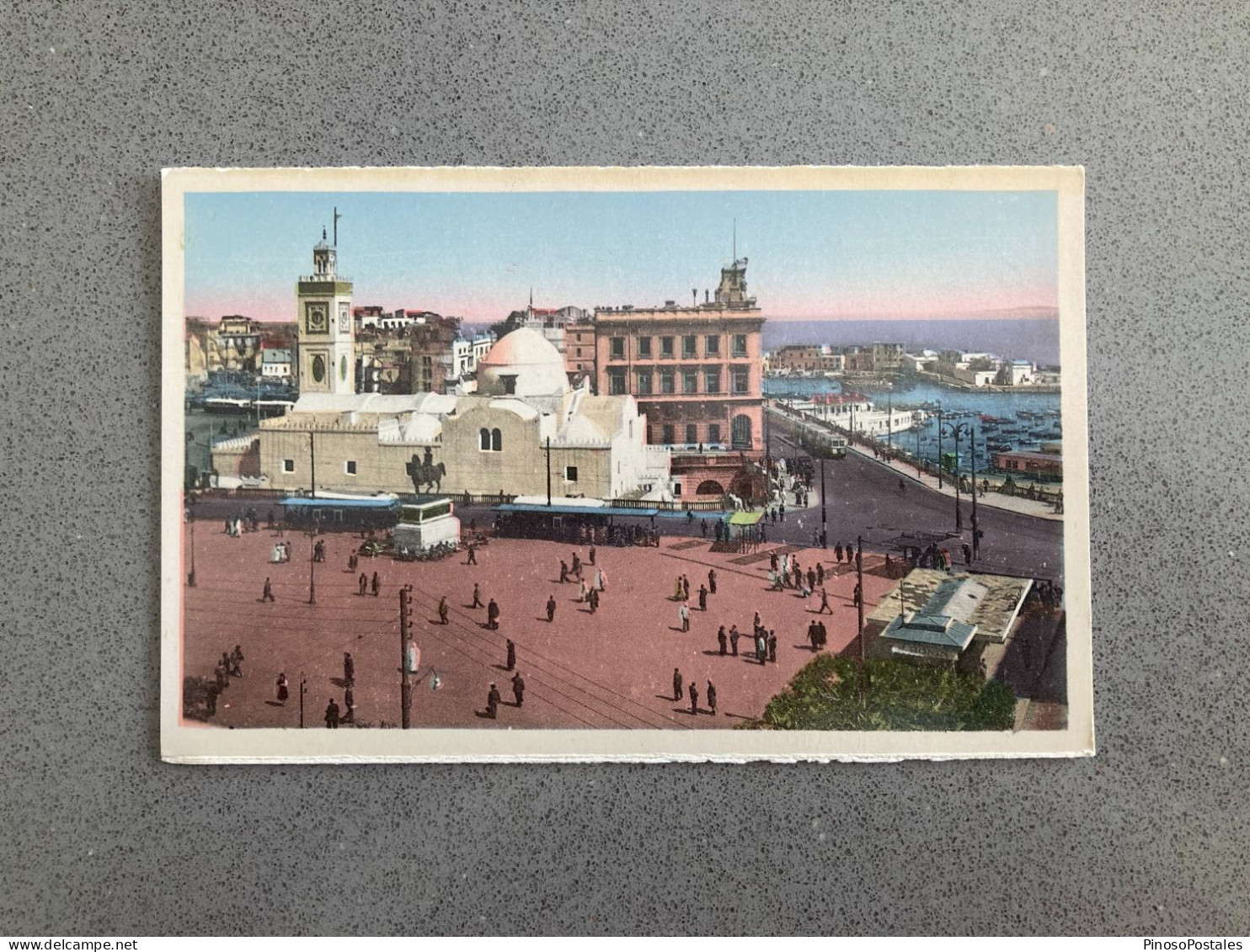 Alger - Place Du Gouvernement La Mosquee Djemaa Djedid Et L'Atmiroute Carte Postale Postcard - Algerien