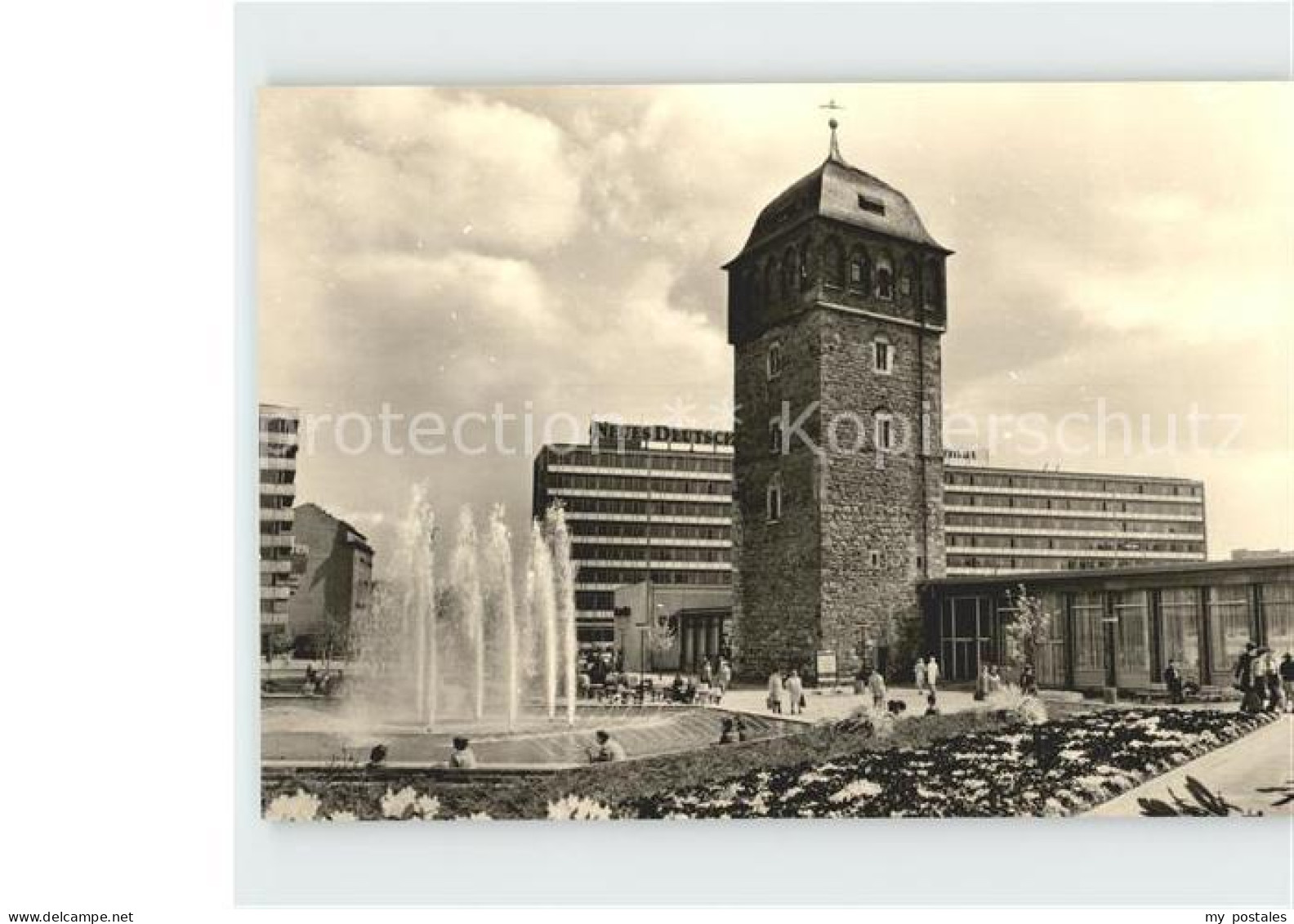 72201062 Karl-Marx-Stadt Roter Turm Springbrunnen Karl-Marx-Stadt - Chemnitz